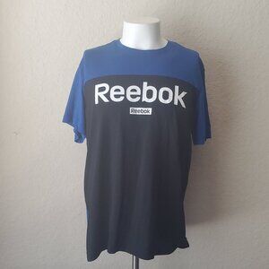 Reebok Blue & Black color block XL shirt